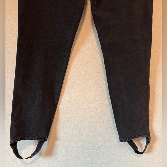 NWT Favorite Daughter The Evelyn High-Rise Storm Black Slim Straight Jeans 31 - Picture 12 of 15